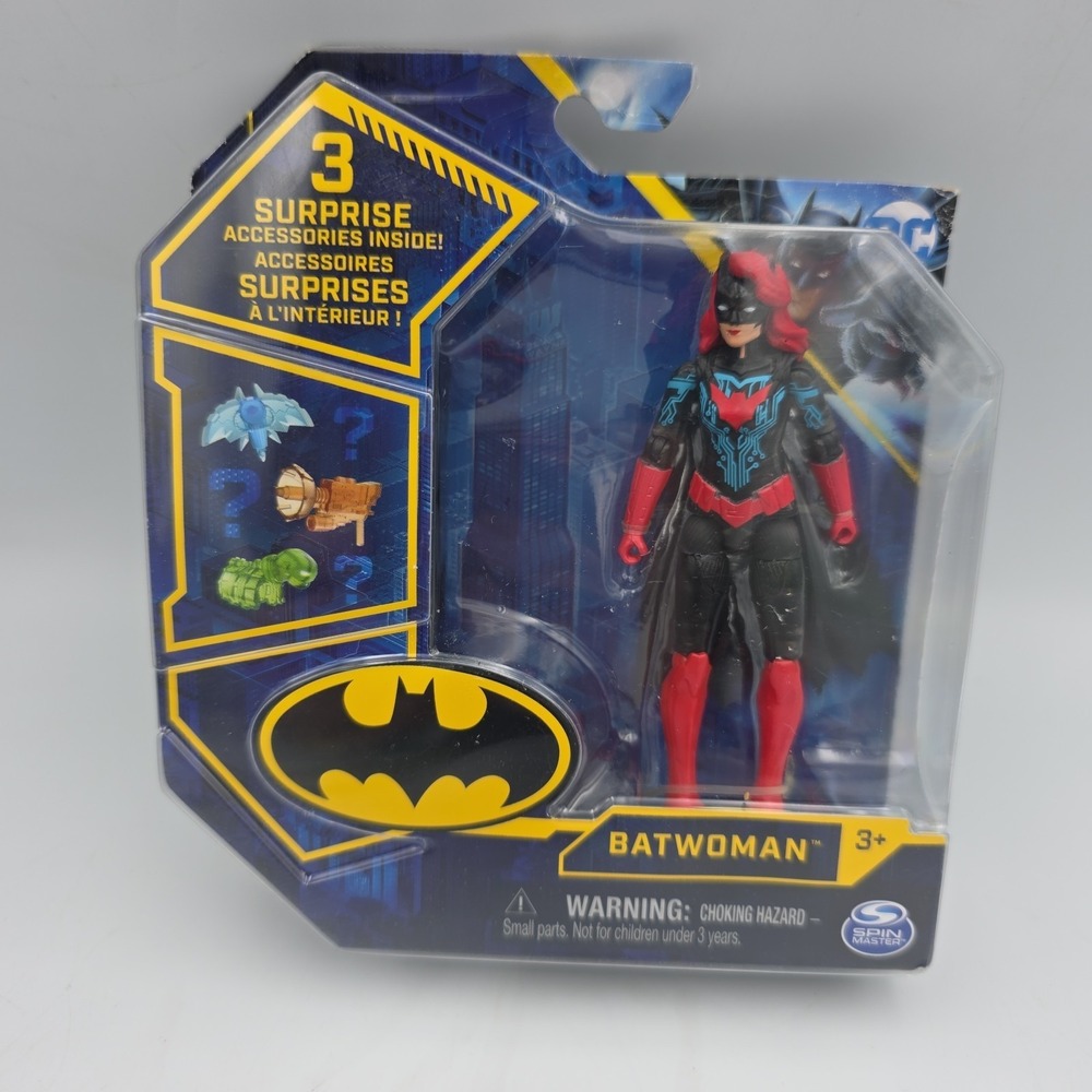 DC COMICS SPIN MASTER 2021 TECH WAVE BATWOMAN FIGURE 3.75"